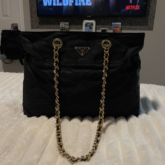 Prada Re Edition 1995 Chaine Medium Re Nylon Tote Bag - Picture 3 of 7